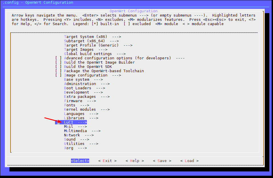 Lean openwrt/Lede(x86_x64)编译过程